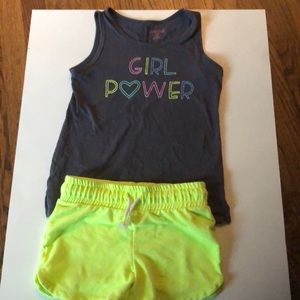 Girls cat and jack GIRL POWER outfit